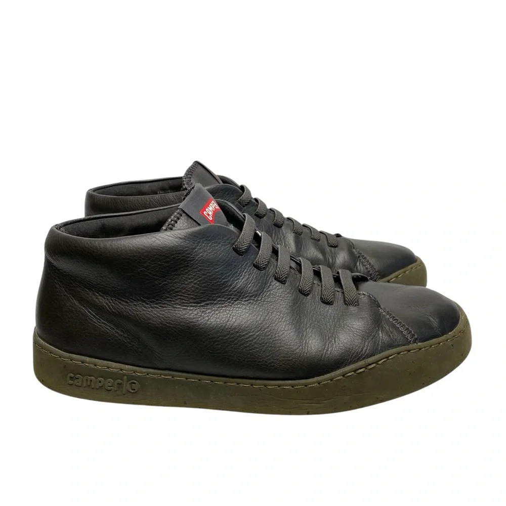 Camper Men’s Peu Touring Gray Leather Mid-Top Sneakers Shoes Size 42